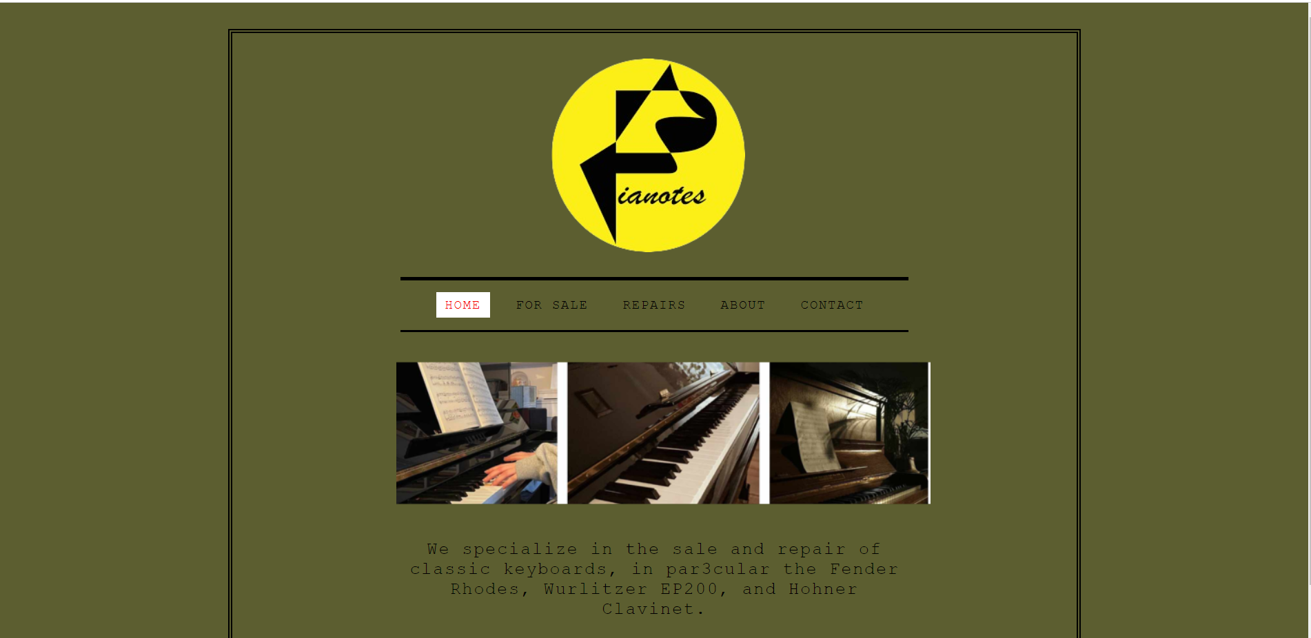 Piano Webpage